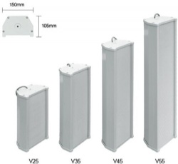 Type V Full Aluminium Outdoor Column Speaker V25  V35  V45  V55